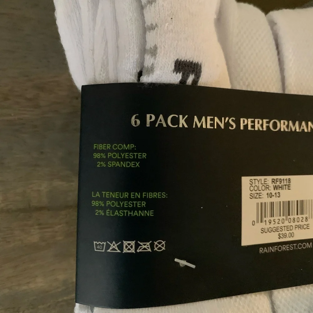 RFX Rainforest Men’s Crew Socks